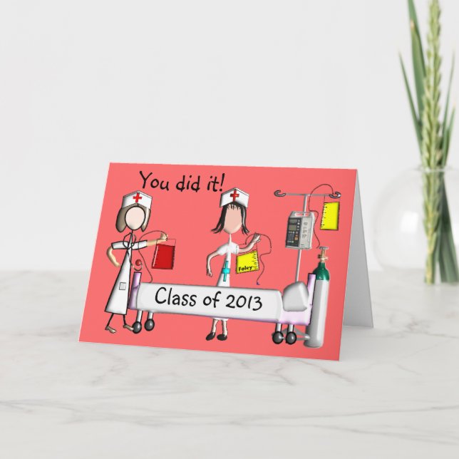 Nurse Abschluss Cards Class 2013 Karte (Vorderseite)