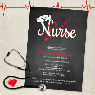 Nurse Abschluss Einladung Party Pinning Zeremonie