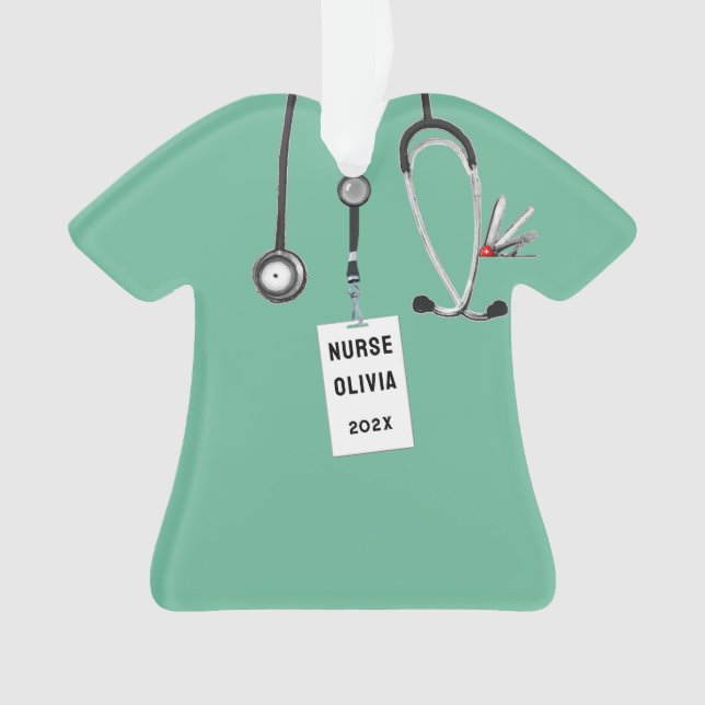Nurse Abschluss Keepake Ornament (Vorderseite)