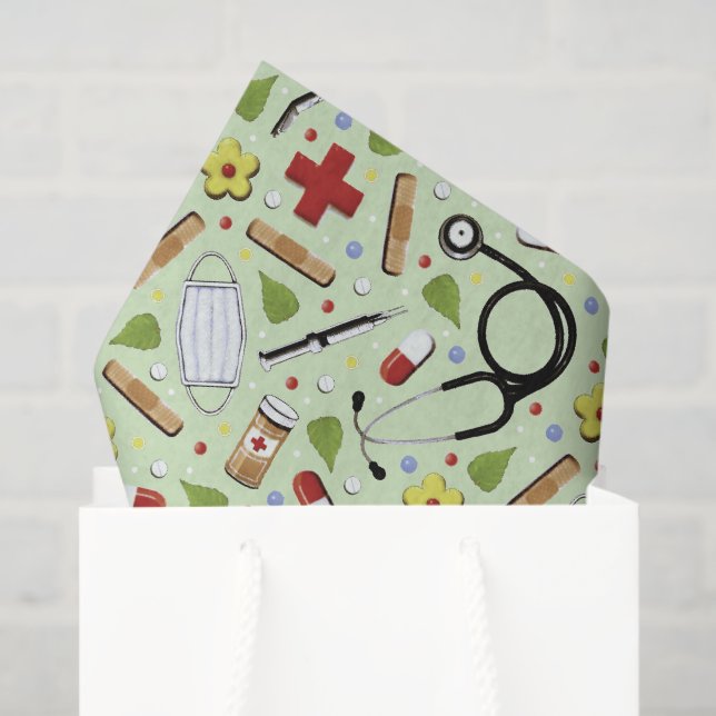 Nurse Abschluss Seidenpapier (Geschenktüte)