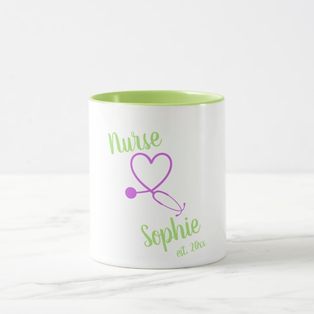 Nurse Abschluss Tasse Geschenk Personalisierten Na (Zentrum)