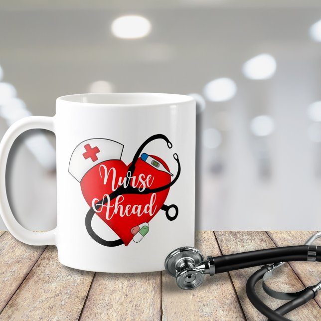 Nurse Ahead Kaffeetasse (Von Creator hochgeladen)