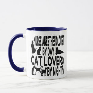 Nurse Anästhesiologin Cat Lover Tasse