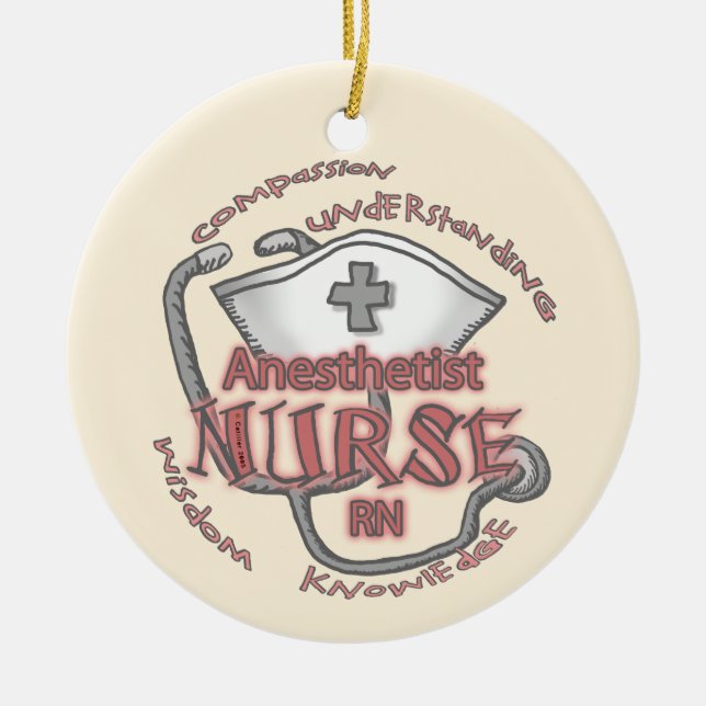 Nurse Anästhesist Axiom Keramikornament (Vorne)