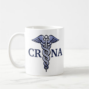 Nurse Anästhesist Caduceus Anpassbarer Name 11oz Kaffeetasse