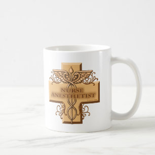 Nurse Anästhesist Caduceus Tasse