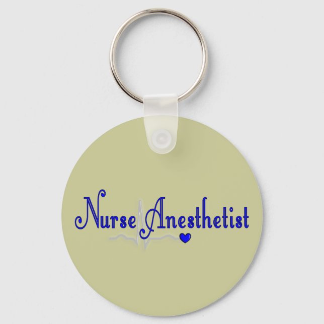 Nurse Anästhesist Geschenke Schlüsselanhänger (Vorderseite)