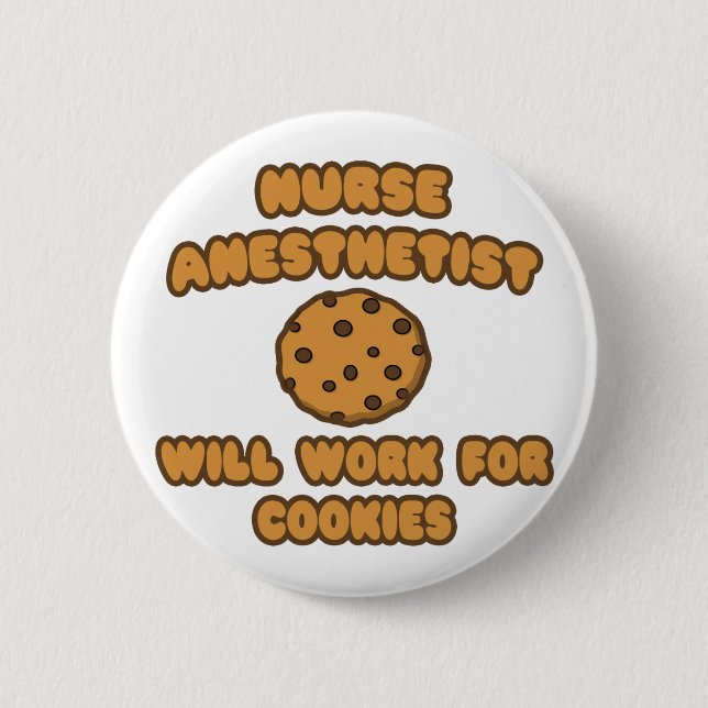 Nurse Anästhesist .. Wird für Cookies funktioniere Button (Vorderseite)