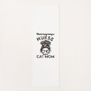 Nurse and Cat Mama lustige Geschenke Ideen Yogamatte