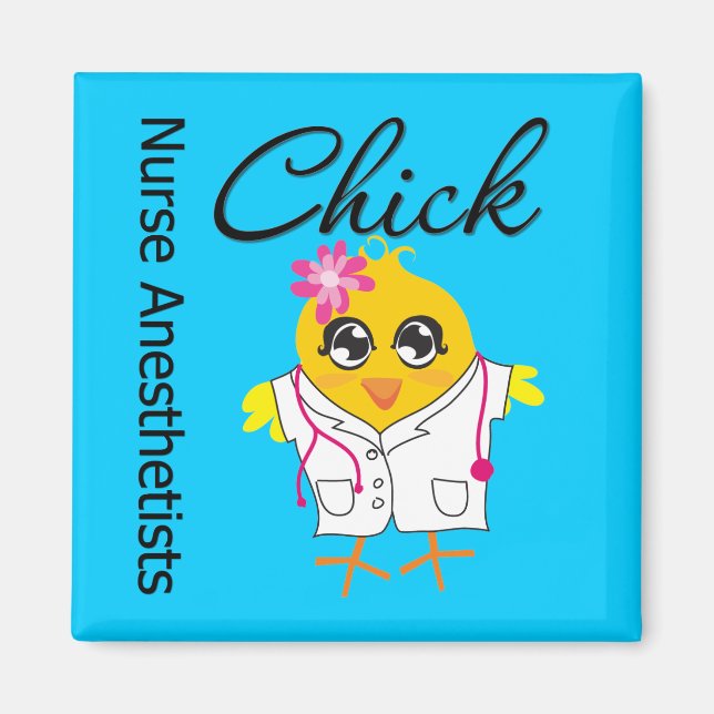 Nurse Anesthetists Chick v2 Magnet (Vorne)