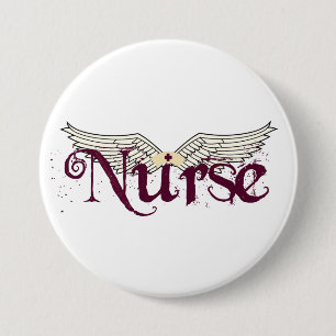 Nurse Angel Button