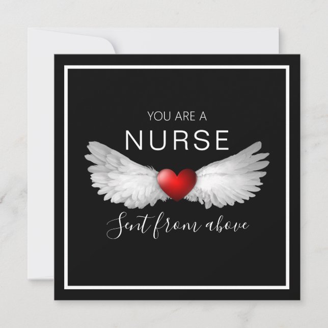 Nurse Angel Wings Herzlichen Dank (Vorderseite)
