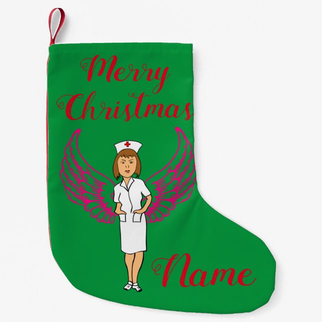 Nurse Angel Wings Thunder_Cove Kleiner Weihnachtsstrumpf (Vorderseite)