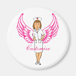 Nurse Angel Wings Thunder_Cove Magnet