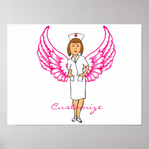Nurse Angel Wings Thunder_Cove Poster