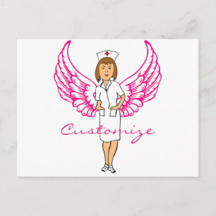 Nurse Angel Wings Thunder_Cove Postkarte