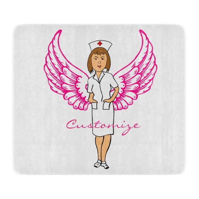 Nurse Angel Wings Thunder_Cove Schneidebrett (Vorderseite)