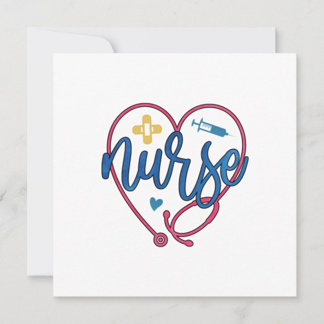 Nurse Art Nurse Einladung (Vorderseite)