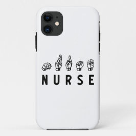 Nurse ASL Handzeichen Sprache Pflege Grad RN Gesch Case-Mate iPhone Hülle