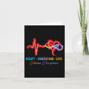 Nurse Autismus akzeptieren Liebe Autismus Awarene Karte