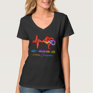 Nurse Autismus akzeptieren Liebe Autismus Awarene T-Shirt
