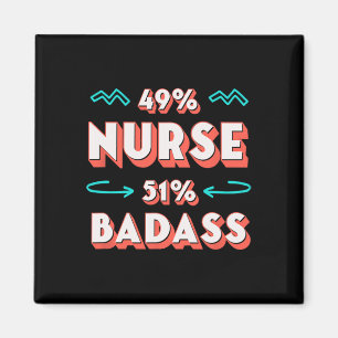 Nurse Bad Funny Nursing Spaß Rn Sarcastic Boss Magnet