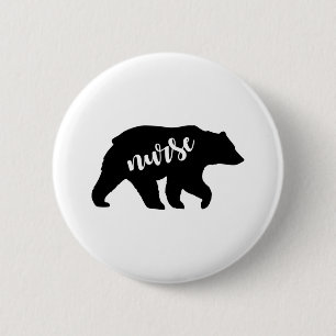 Nurse Bear Button