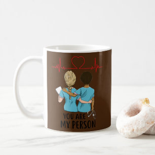 Nurse Besties Sie sind meine Person RNA CNA CMT Nu Kaffeetasse