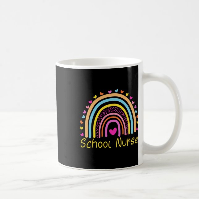 Nurse Boho Rainbow Nurday Back To School Nursin Kaffeetasse (Rechts)