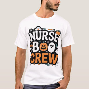 Nurse Boo Crew Halloween Gesundheitswesen Held Gru T-Shirt