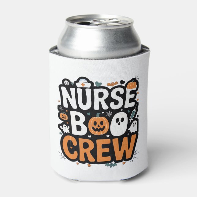 Nurse Boo Crew  Halloween Healthcare Hero  Spooky  Dosenkühler (Kanne Vorderseite)