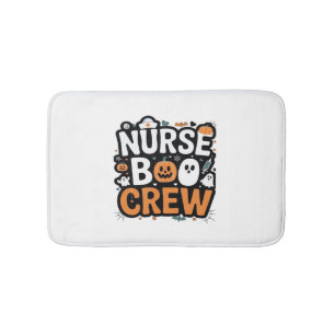 Nurse Boo Crew Halloween Healthhero Spooky Badematte