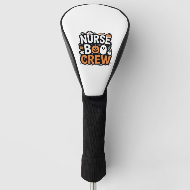 Nurse Boo Crew Halloween Healthhero Spooky Golf Headcover (Vorderseite)
