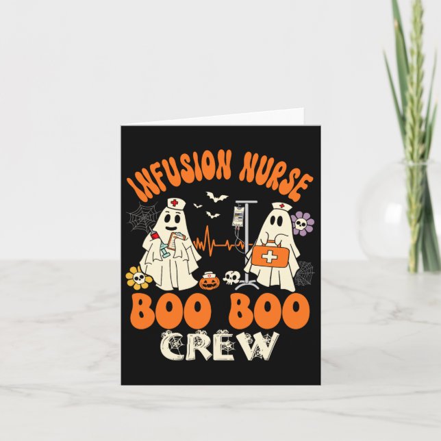Nurse Boo Crew Halloween Nurse Ghost Costume Karte (Vorderseite)