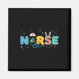 Nurse Bunny Ears Egg Stethoskop Niedlich Osterkrus Magnet