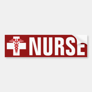 Nurse Caduceus Autoaufkleber