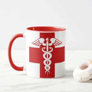 Nurse Caduceus Tasse