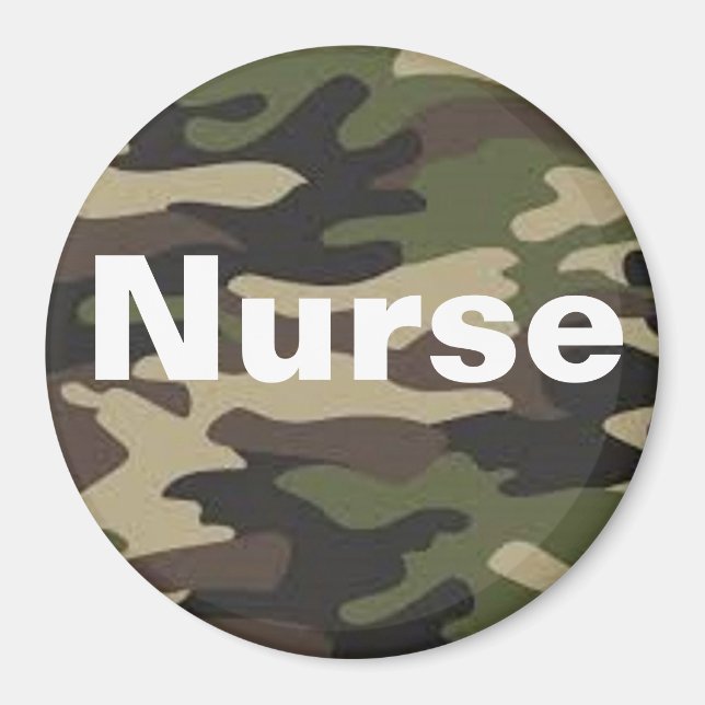 Nurse-Camouflage-Magnet Magnet (Vorne)