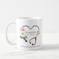 Nurse Caregiver Floral Stethoscope