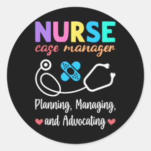 Nurse Case Manager Apprecision Nurse Case Manageme Runder Aufkleber
