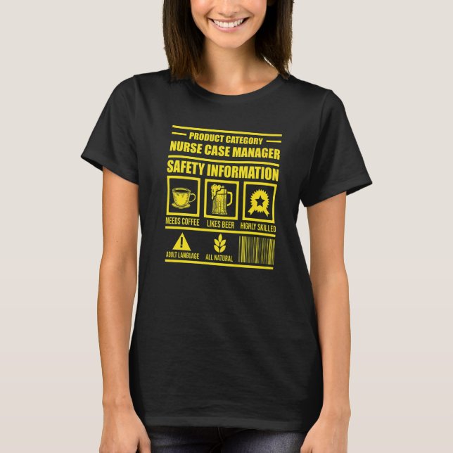 Nurse Case Manager Rn Management T-Shirt (Vorderseite)