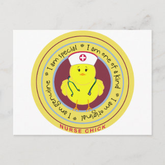 Nurse Chick Postkarte
