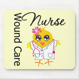 Nurse Chick v2 Wound Care Nurse Mousepad