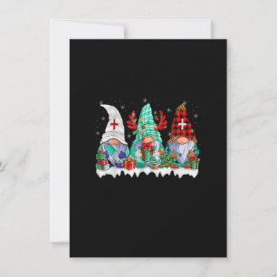 Nurse Christmas Gnomes Niedlich Nurses Xmas Pajama Einladung