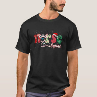Nurse Christmas Stethoscope Nurses Xmas Pajamas Nu T-Shirt