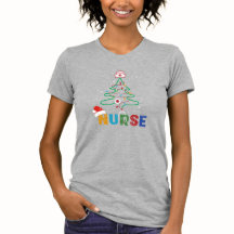 Nurse Christmas Tree Nurse Hat T - Shirt