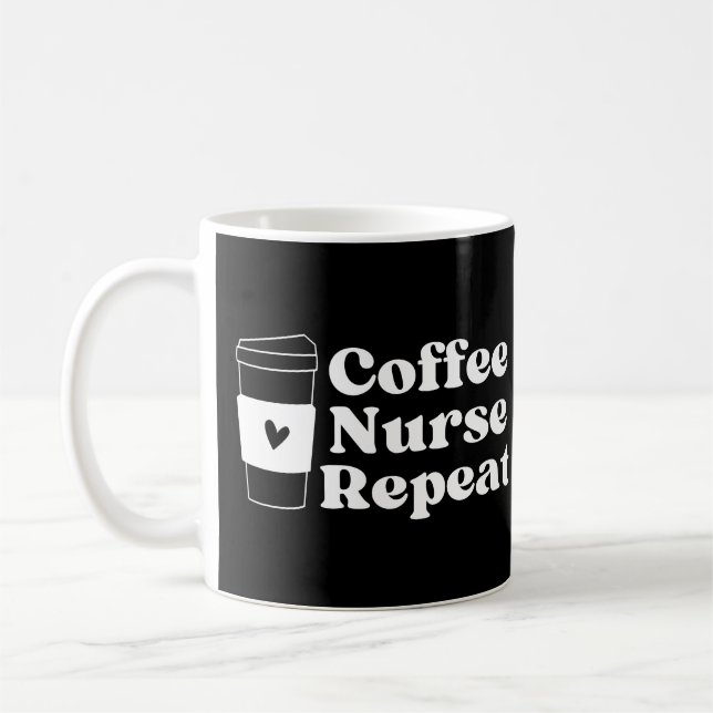Nurse Coffee Lover Kaffeetasse (Links)