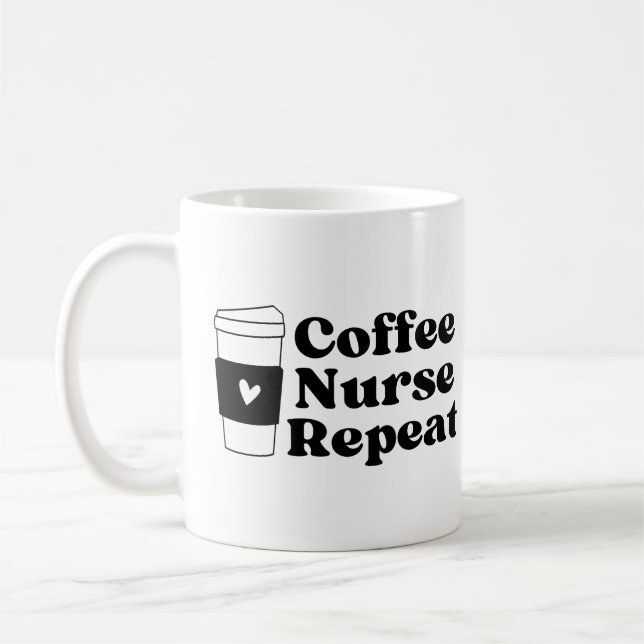 Nurse Coffee Lover Kaffeetasse (Links)