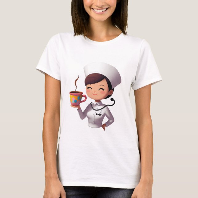 Nurse Coffee Lover Tee (Vorderseite)