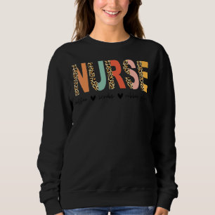 Nurse Coffee Scrubs Rubber Gloves Trendy Halbchef Sweatshirt